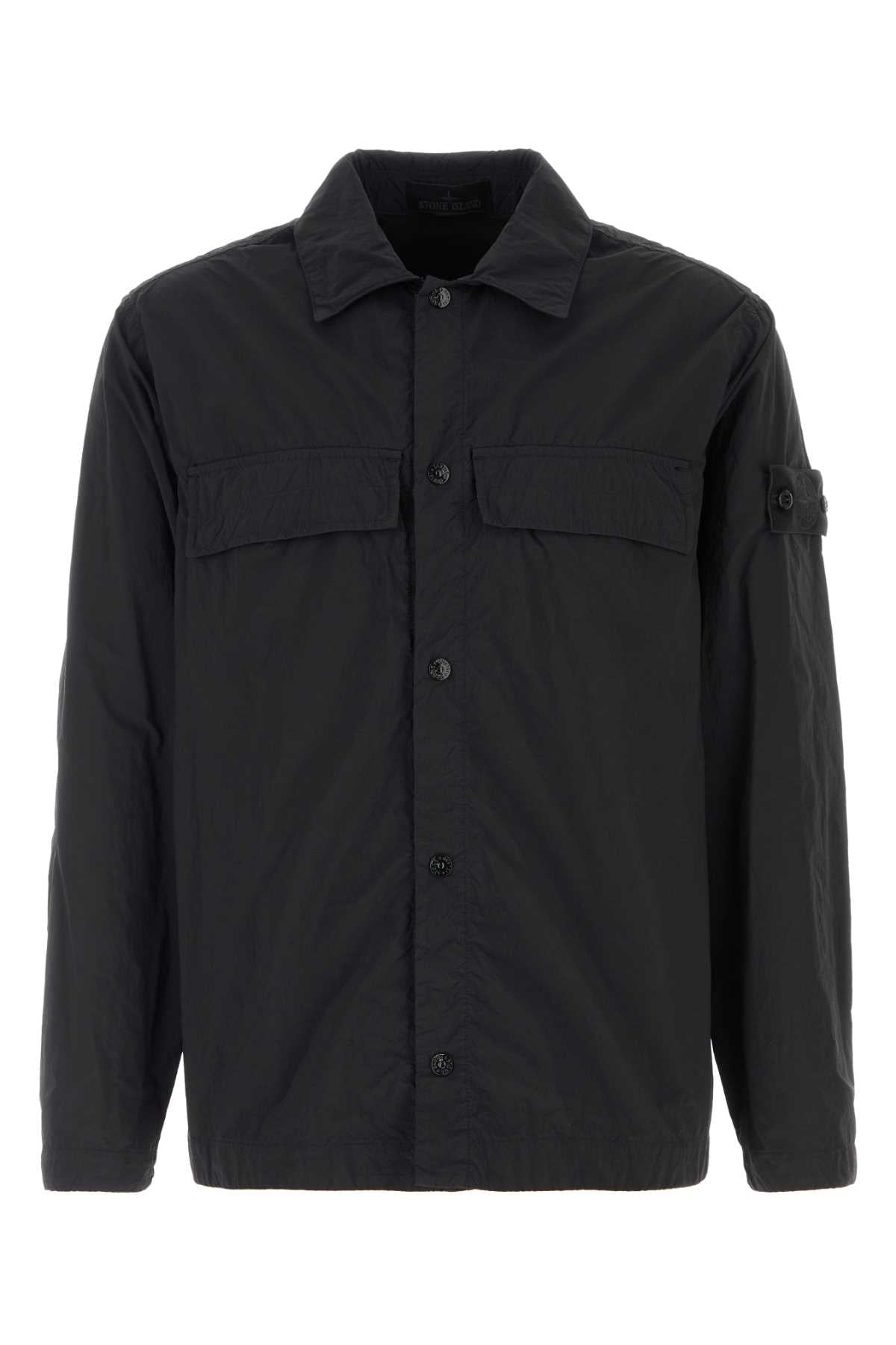Stone Island Nylon Shirt — Black