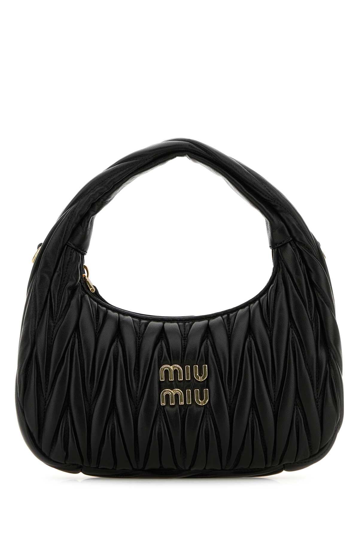 Miu Miu Wander Shoulder Bag — Black