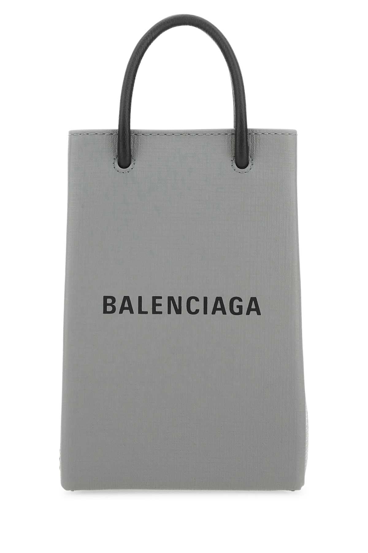 Balenciaga Leather Mini Bag — Gray