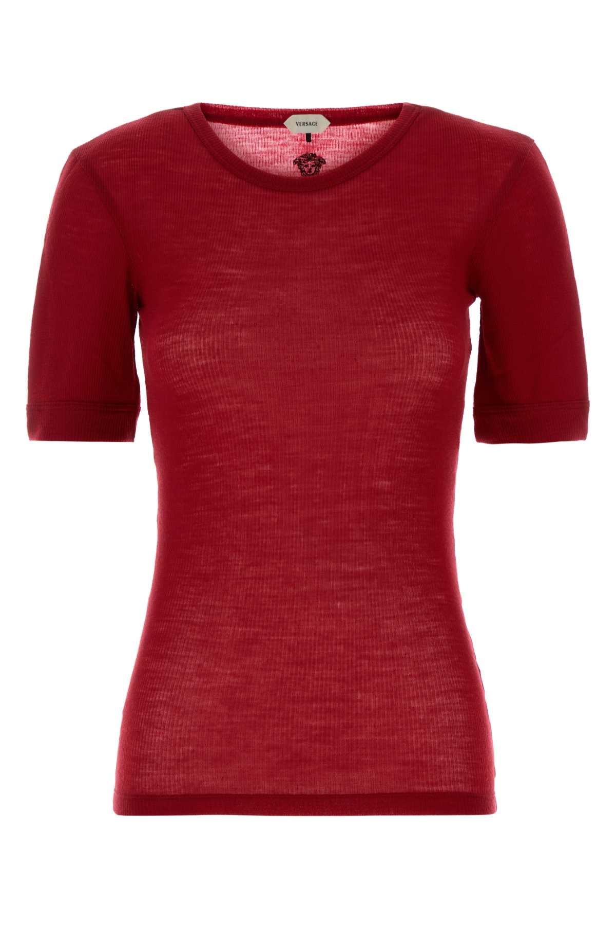 Versace Virgin Wool T-shirt — Red