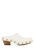 Bottega Veneta Intrecciato Mule — White