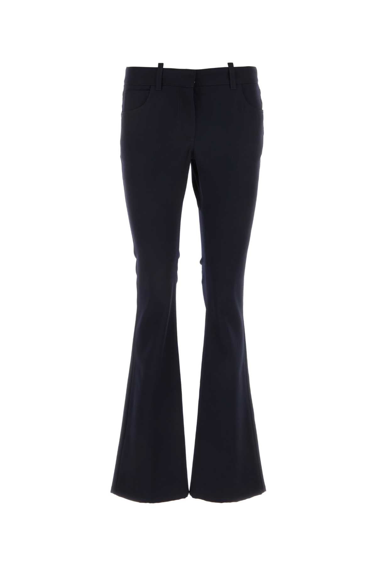 Off-White Virgin Wool Trousers — Blue