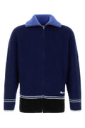 Marni Virgin Wool Blend Cardigan — Navy