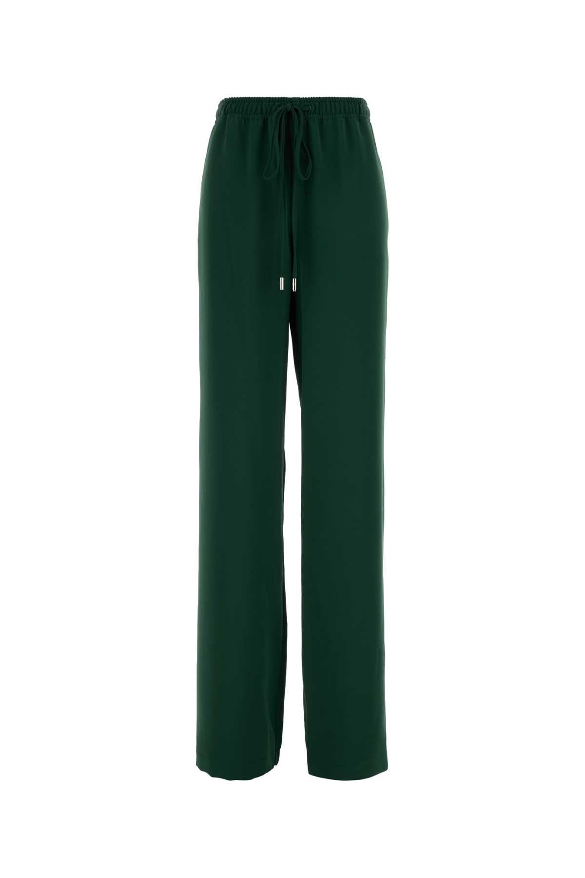 Ermanno Scervino Drawstring Polyester Trousers — Green