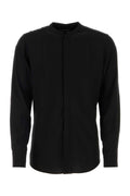 Dolce & Gabbana Viscose and Silk Blend Shirt — Black