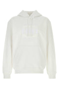 Gucci Logo-Embroidered Cotton Sweatshirt — White
