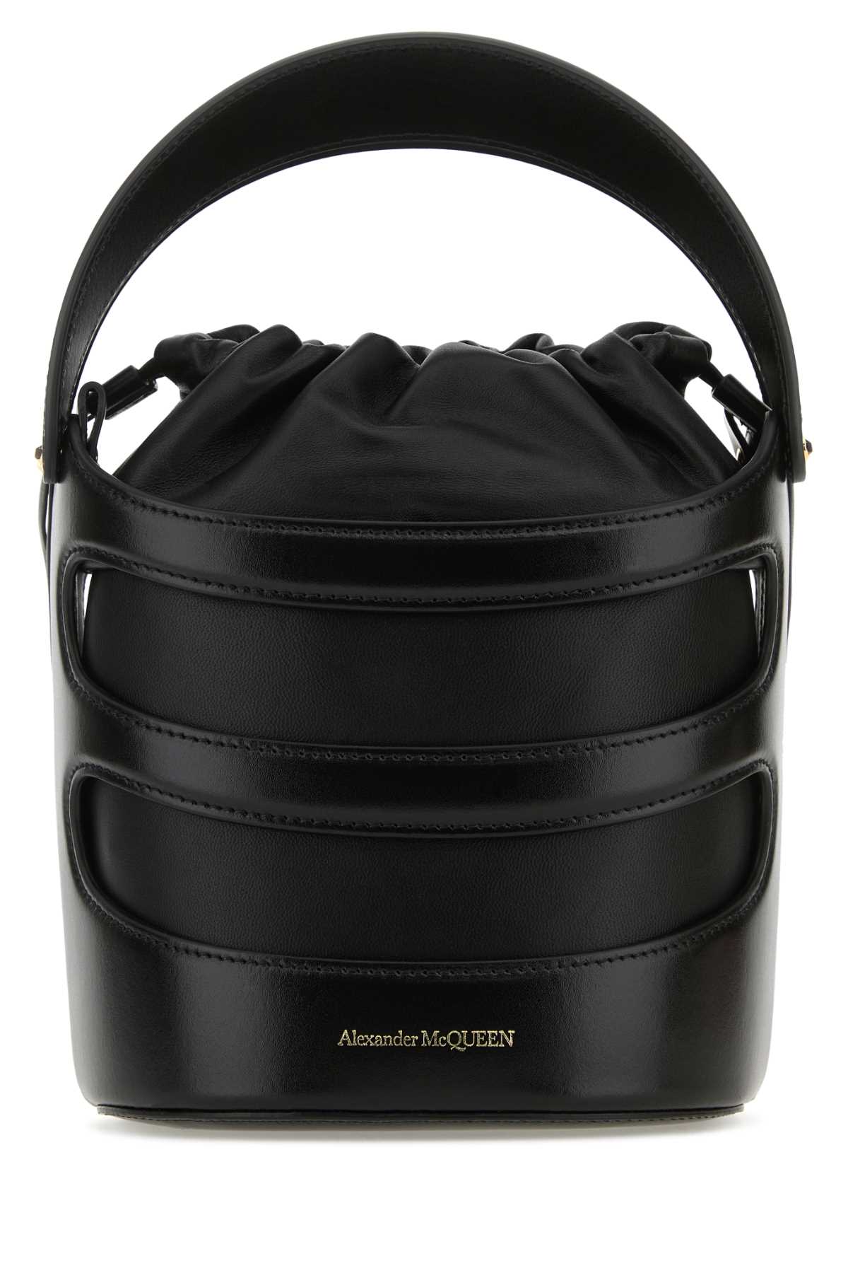 Alexander McQueen The Rise Bucket Bag — Black