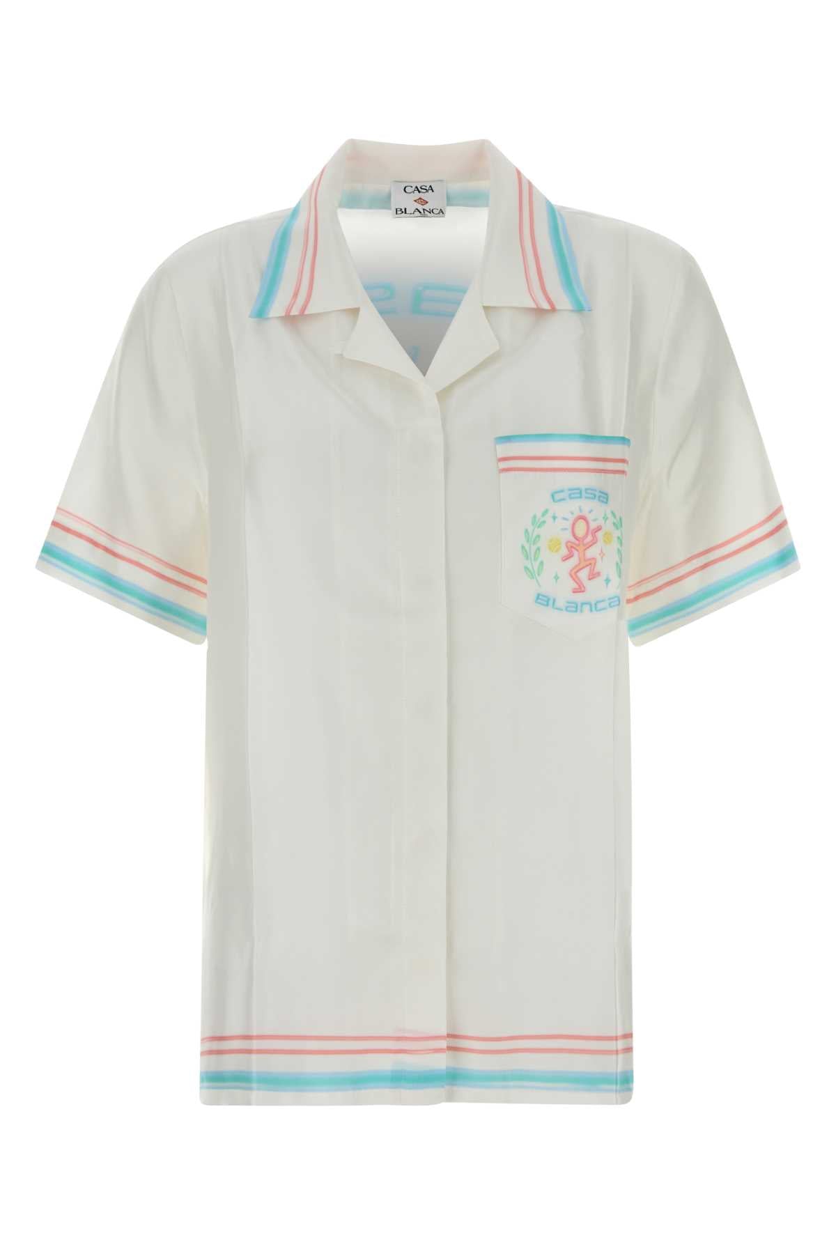 Casablanca Cuban Shirt — White