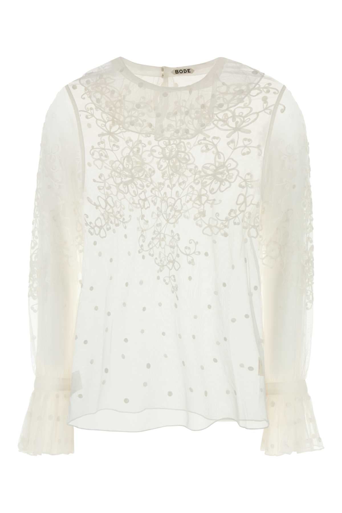 Bode Middlemist Blouse — White