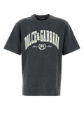 Dolce & Gabbana Logo-Printed Cotton T-Shirt — Gray