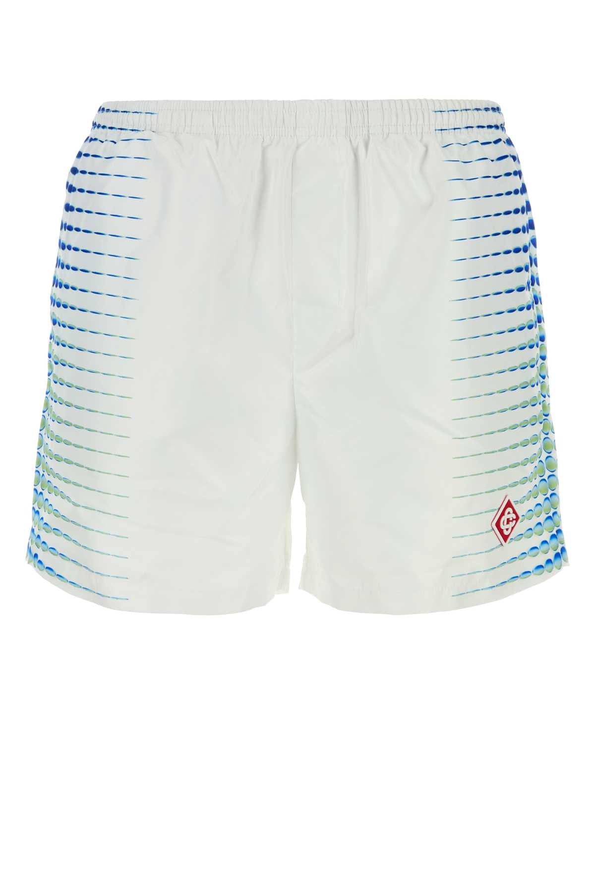 Casablanca Swim Swimming Shorts — White