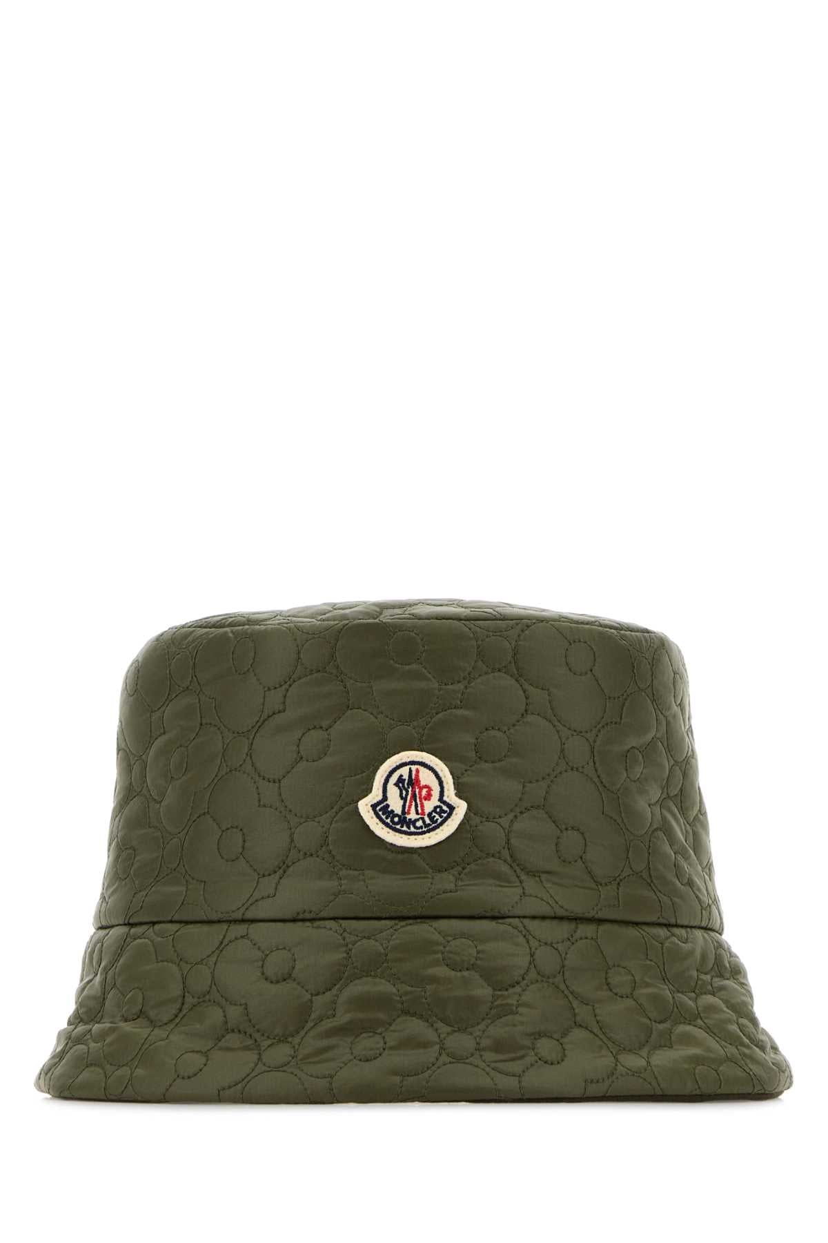 Moncler BUCKET Quilted Nylon Bucket Hat — Green