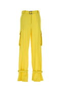 The Attico Pant Cargo Pants — Yellow