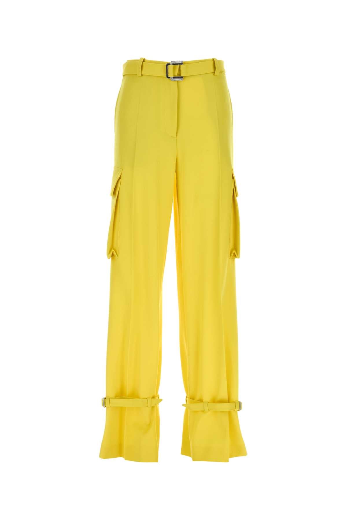 The Attico Pant Cargo Pants — Yellow