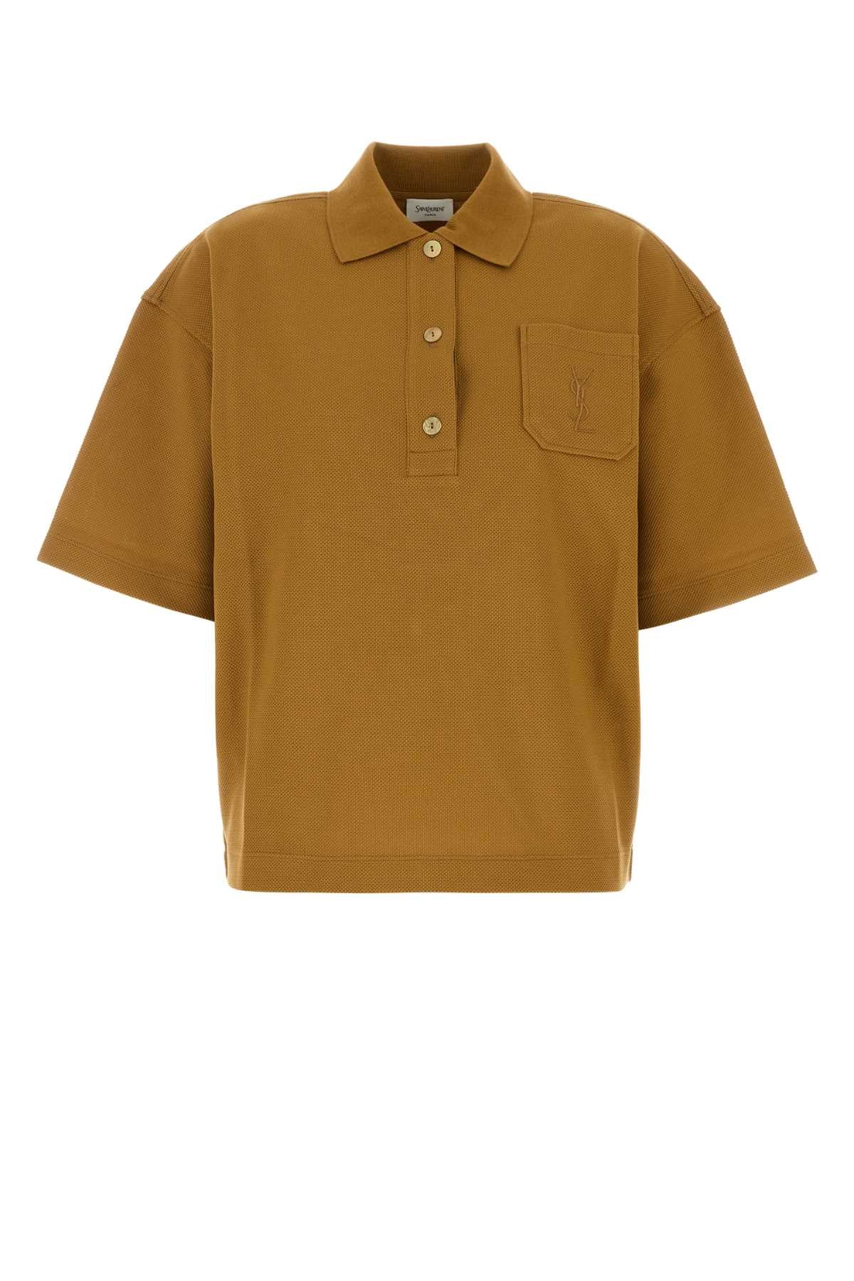 Saint Laurent Manches Polo — Orange