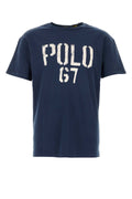 Polo Ralph Lauren Logo-Printed Cotton T-Shirt — Navy