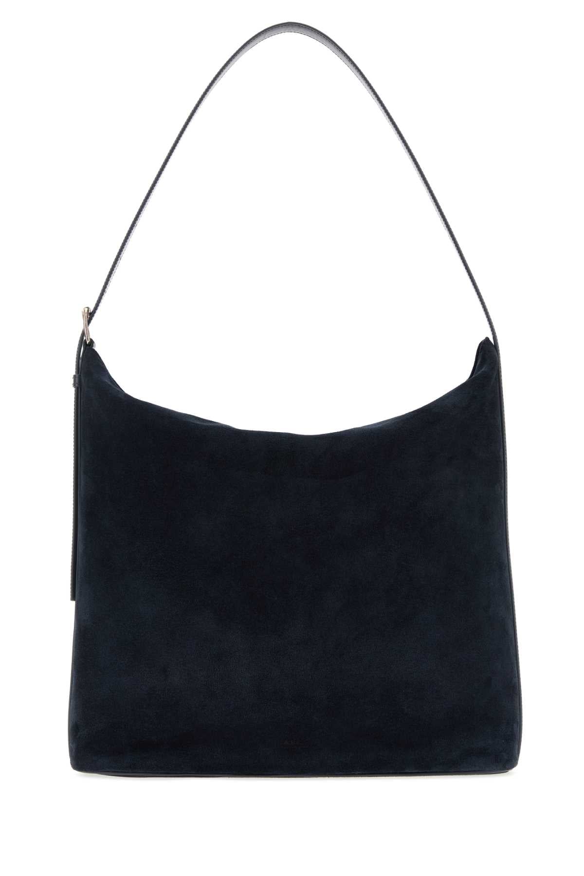 A.P.C. Bovine Leather Shoulder Bag — Navy