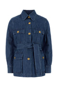 Valentino Garavani Sahariana Denim Jacket — Navy