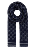 Gucci Stenmix Scarf — Navy