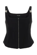 Tom Ford Zip-Front Cotton Tank Top — Black