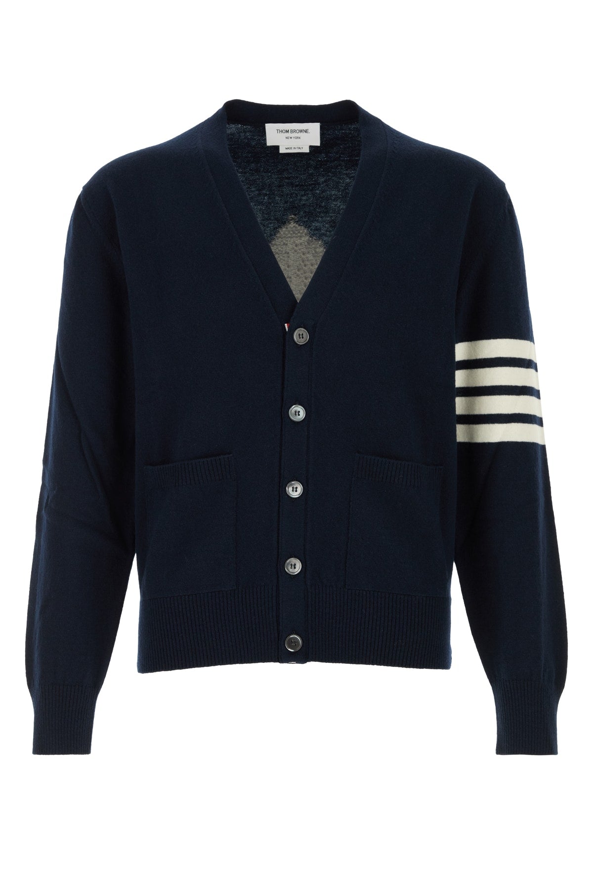 Thom Browne Hectornutcrackerjersey Cardigan — Navy