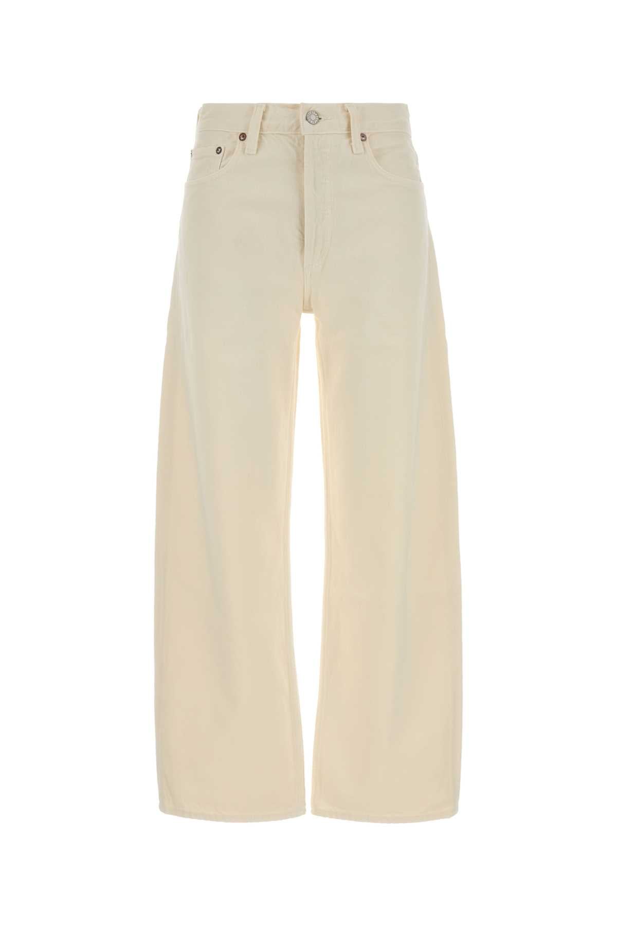 Agolde Arc Jeans — Beige