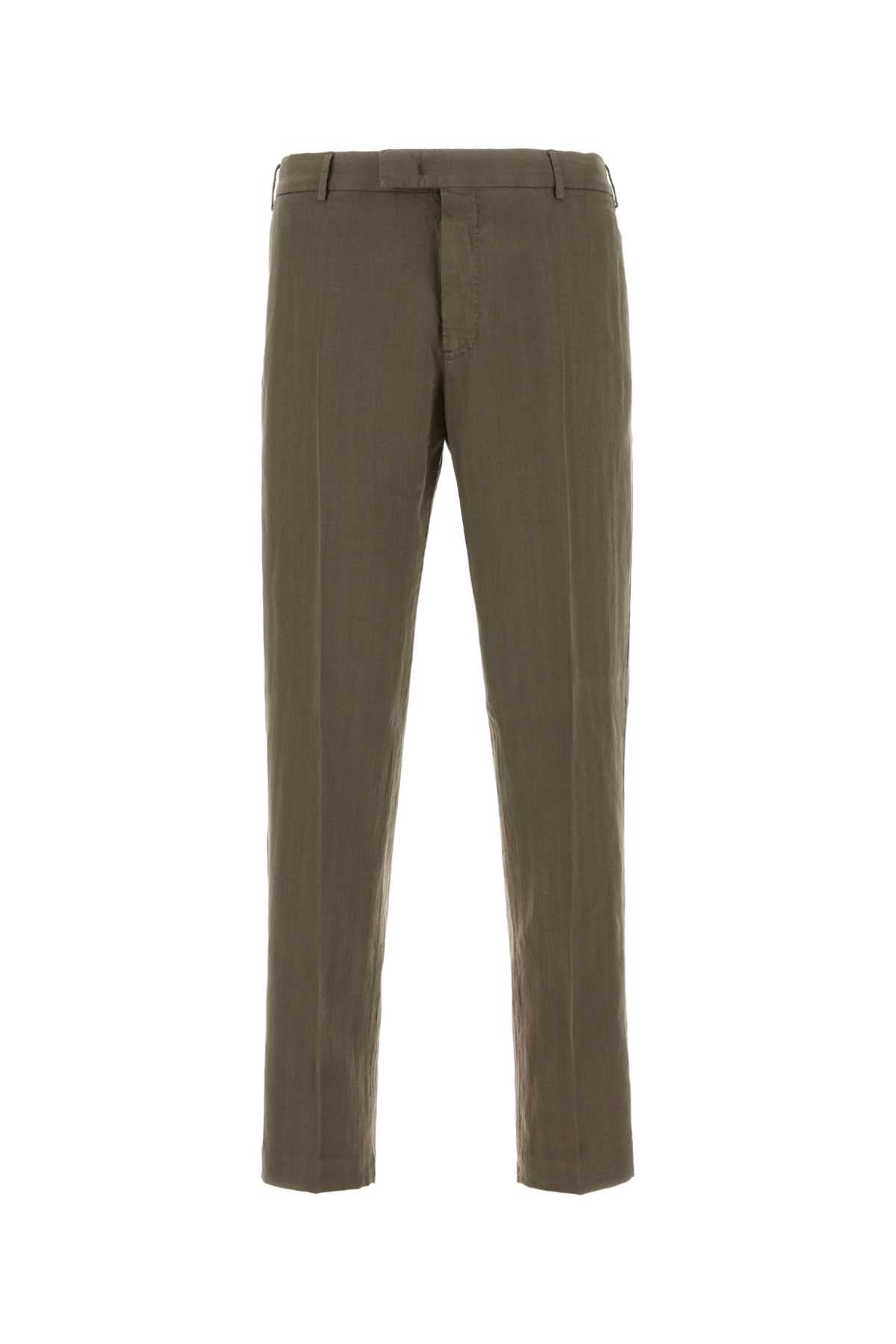 Pt Torino Lyocell Blend Trousers — Gray