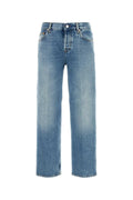 Gucci 5-Pocket Cut Denim Jeans — Blue