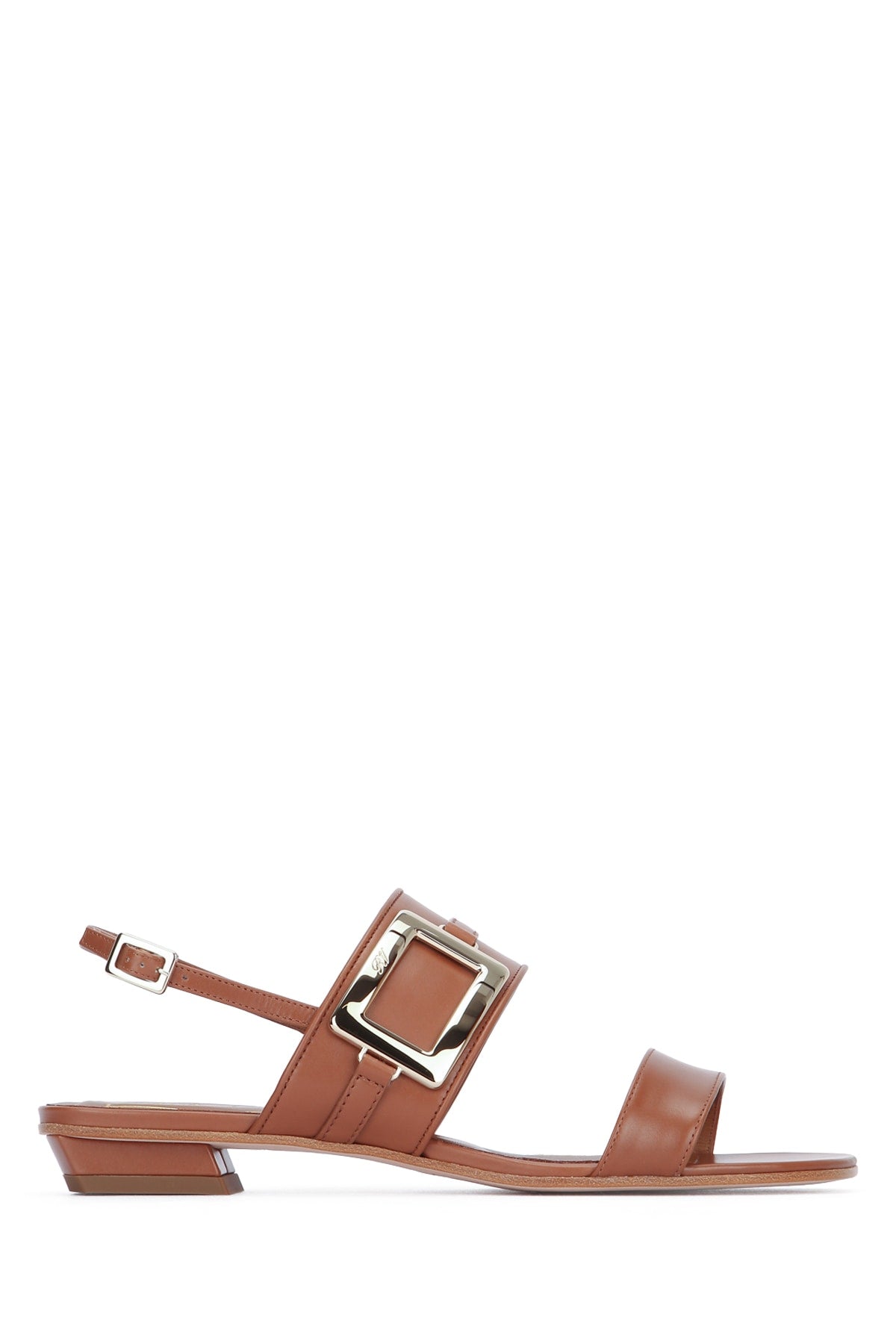 Roger Vivier Buckle Sandal — Brown