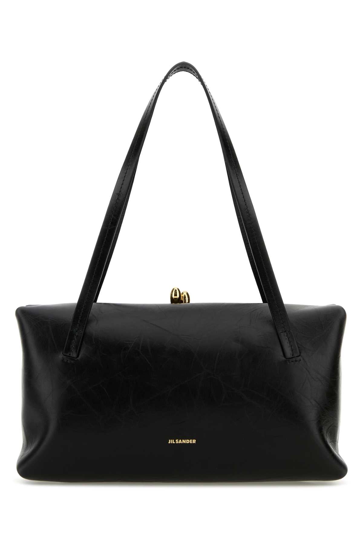 Jil Sander Goji Pillow Top Handle Bag — Black
