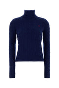 Suéter de mezcla de lana trenzado Polo Ralph Lauren — Azul marino