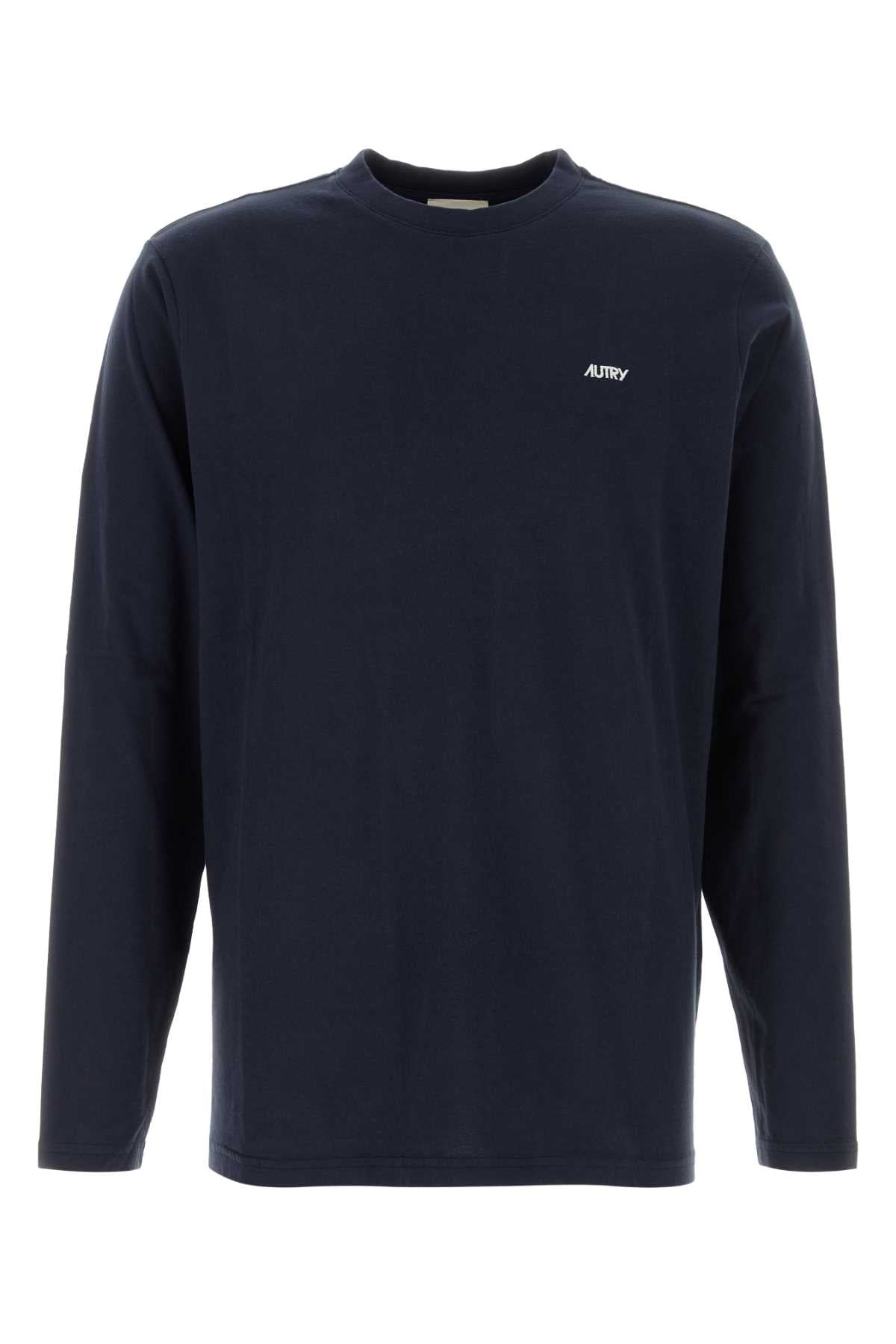 Autry Sleeve Long-Sleeve T-Shirt — Navy