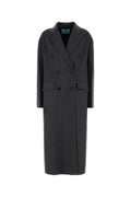 Prada Wool Blend Coat — Gray