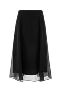 Falda Longuette Brunello Cucinelli — Negra