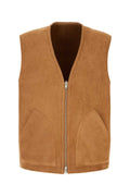 Chaleco de piel de oveja Umit Benan — Camel