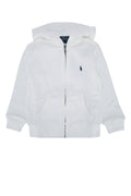 Polo Ralph Lauren Logo-Embroidered Cotton Hoodie — White