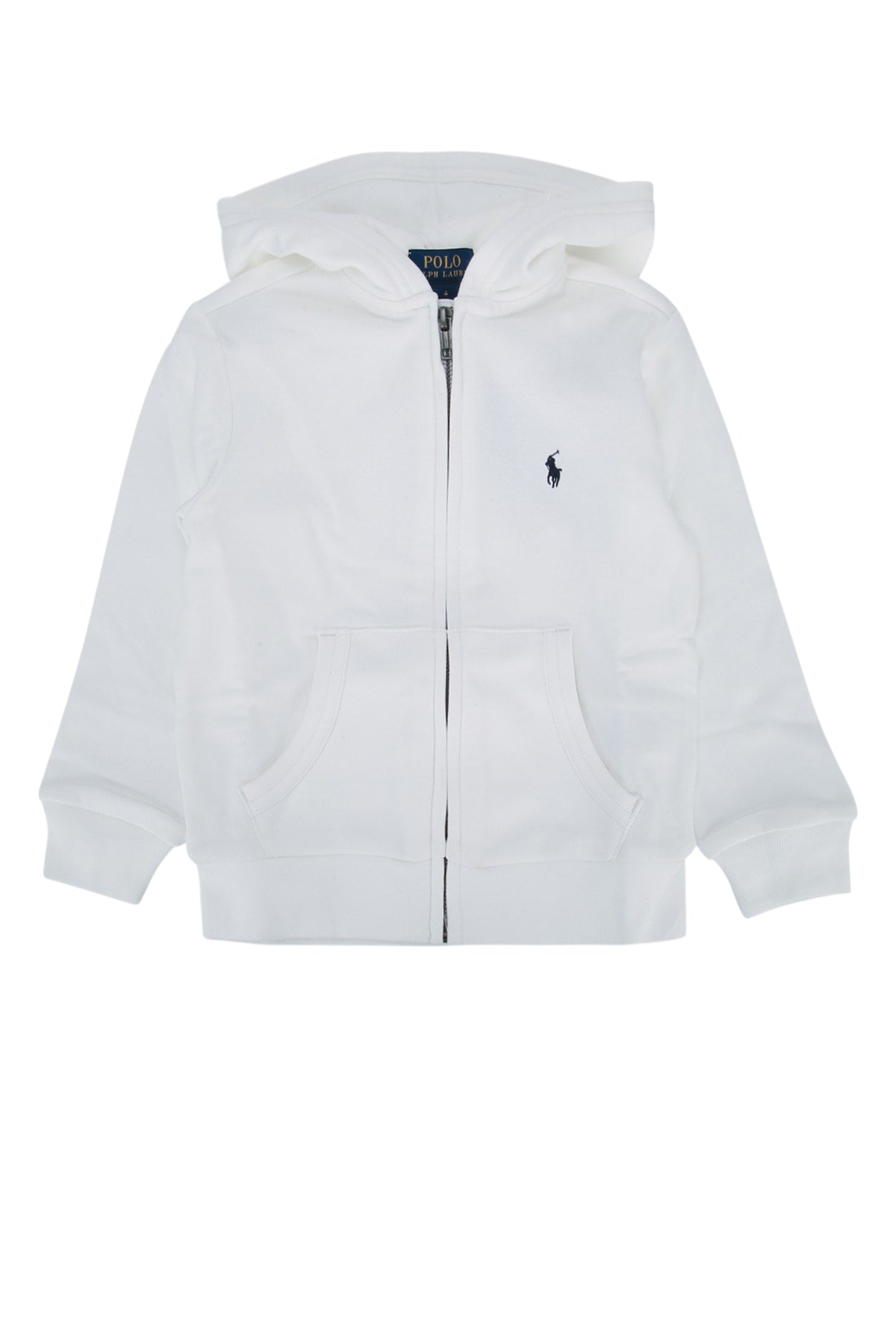 Polo Ralph Lauren Logo-Embroidered Cotton Hoodie — White