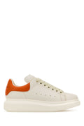 Alexander McQueen Two-Tone Leather Sneaker — White