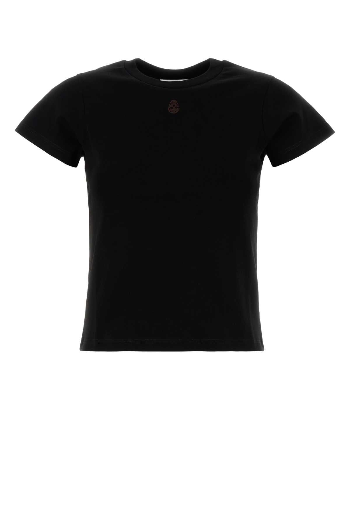 Alexander McQueen Cotton Crew-Neck T-Shirt — Black