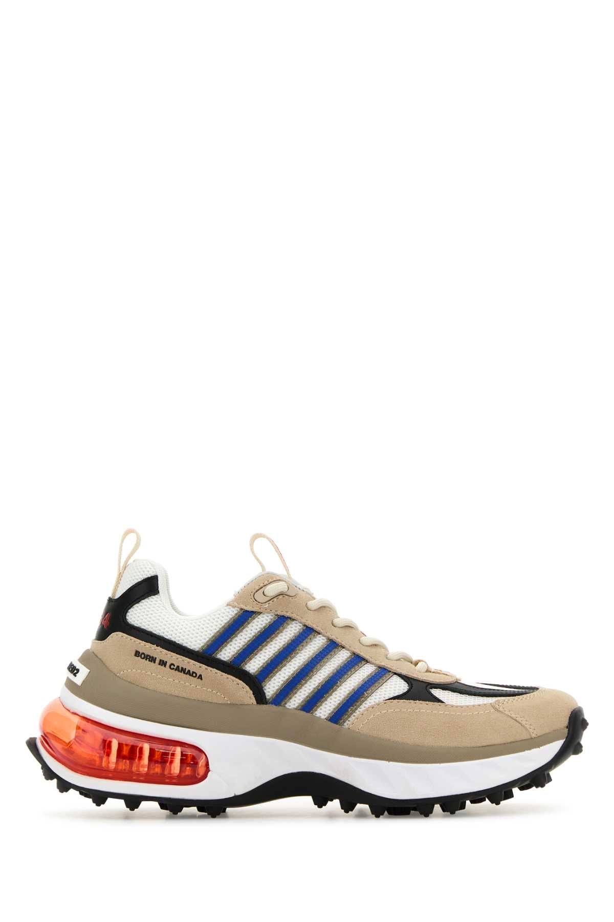 Dsquared2 Bubble Sole Hybrid Sneakers — Beige