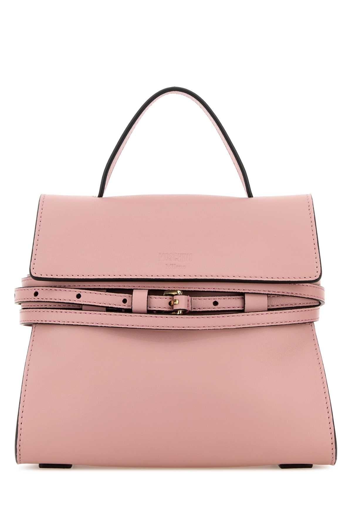 Moschino Tie Me Top Handle Bag — Pink