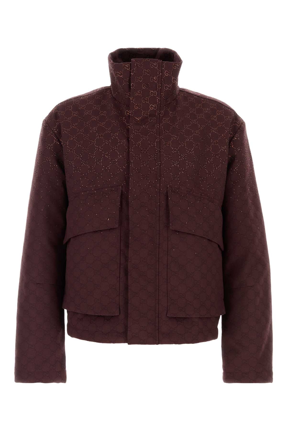 Gucci GG Fabric Padded Jacket — Purple