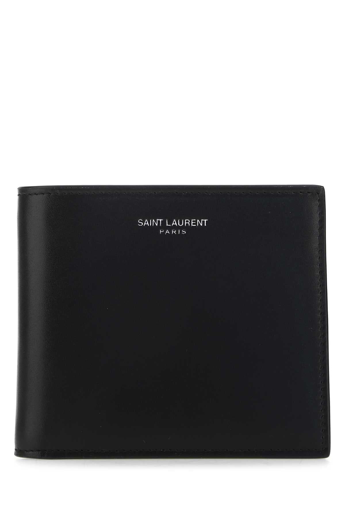 Saint Laurent Calf Leather Wallet — Black