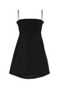 Balenciaga Wool-Silk Blend Dress — Black