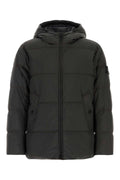 Stone Island Quilted Nylon Down Jacket — Gray