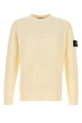 Sudadera Stone Island con cuello redondo — Marfil