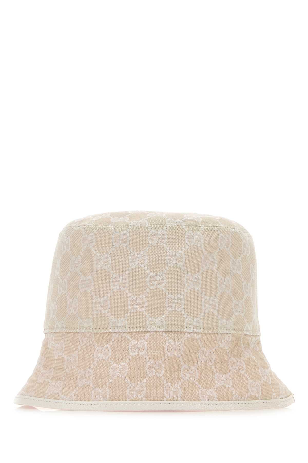 Gucci FEDORA GG Monogram Jacquard Bucket Hat — Beige