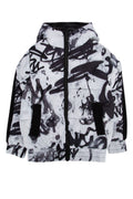 Chaqueta con estampado gráfico abstracto para júnior de DKNY — Blanco