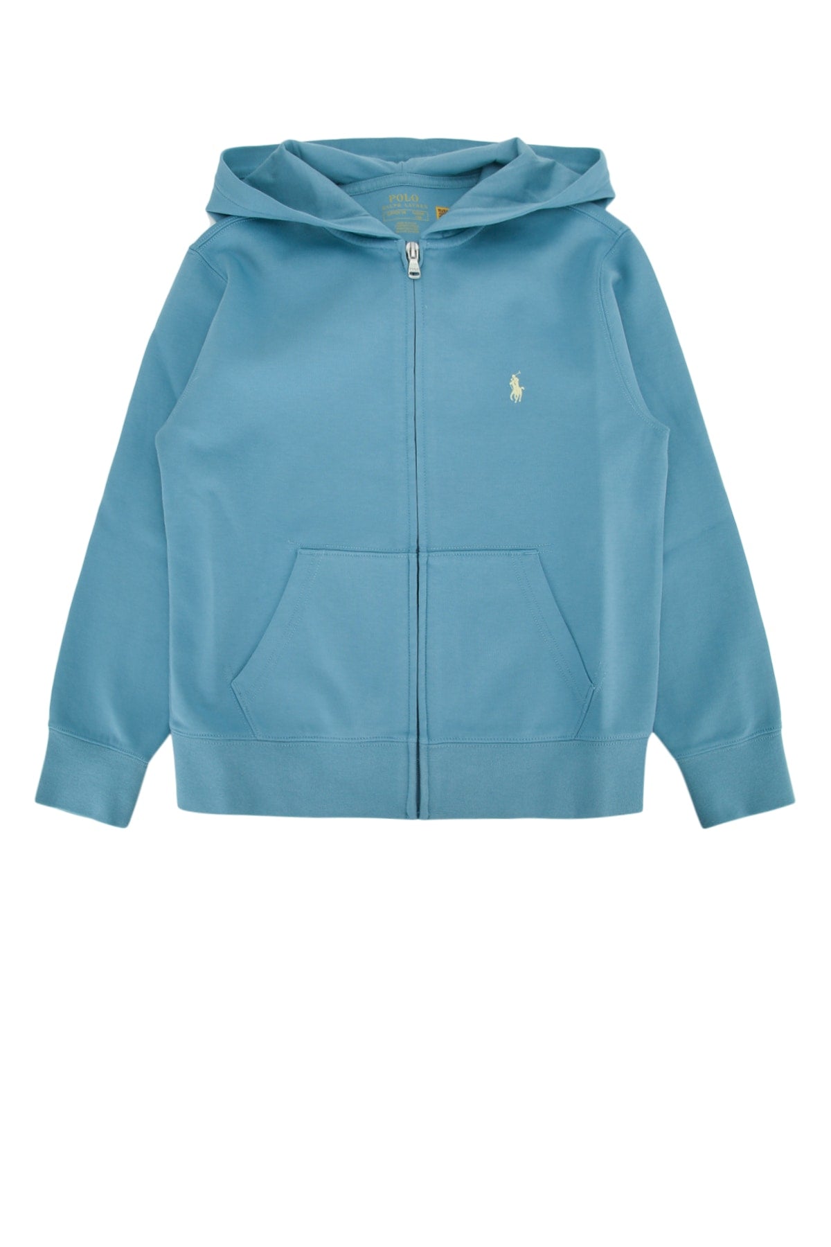 Polo Ralph Lauren Jr Logo-Embroidered Zip-Up Hoodie — Blue