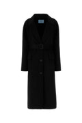 Prada Wool Blend Coat — Black